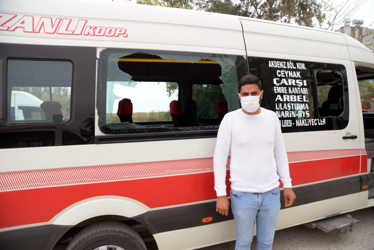 Mersin'deki minibüsçüler arasında hat kavgası çıktı