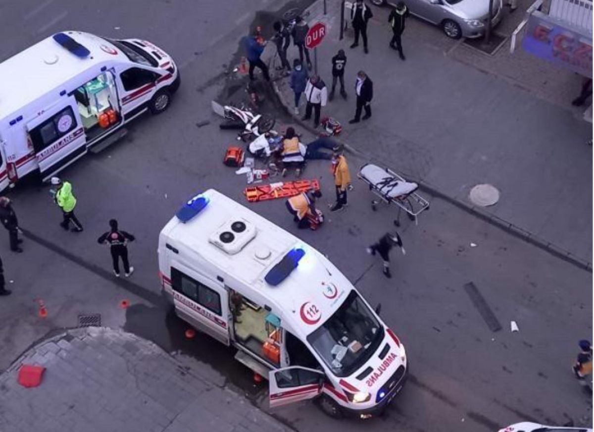 Kayseri'de ambulansın çarptığı motosikletli öldü