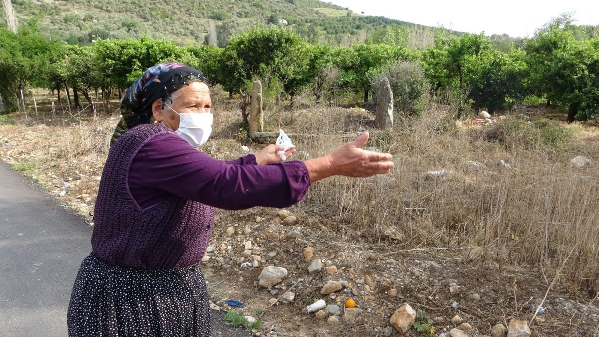 Adana'da köy mezarlığı narenciye bahçesine döndü iddiası