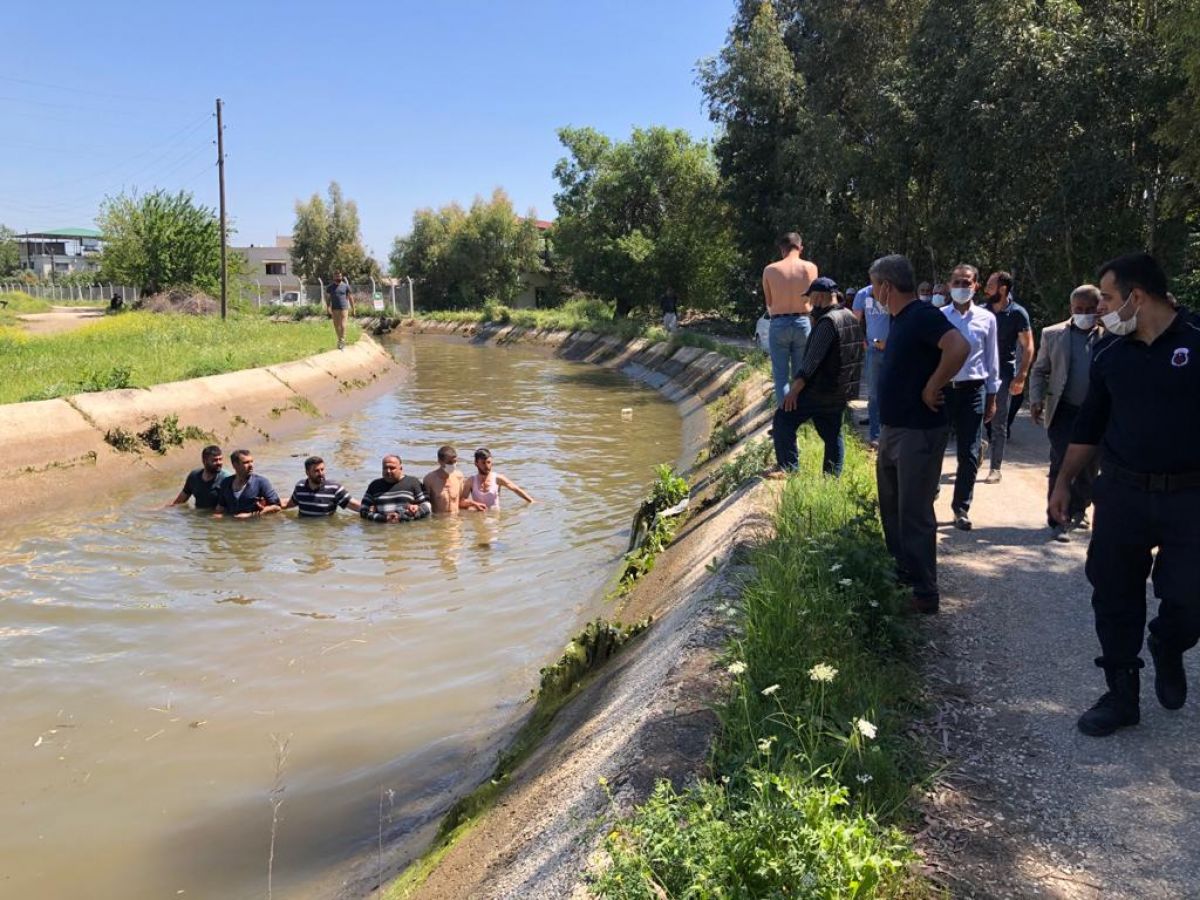 Hatay'da arıların saldırdığı imam kanala düştü