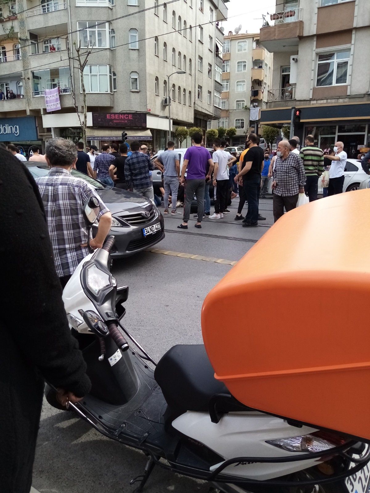 Güngören de feci motosiklet kazası kamerada #1