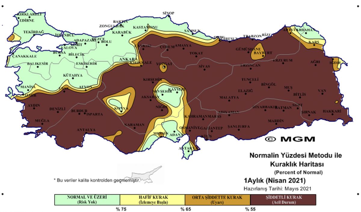 Meteoroloji, üç bölgede  olağanüstü  kuraklık uyarısı yaptı #3