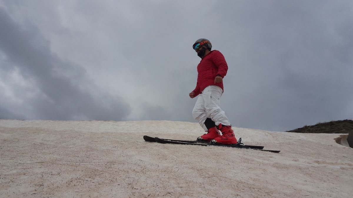 Nemrut ta mayıs ortasında kayak keyfi  #4