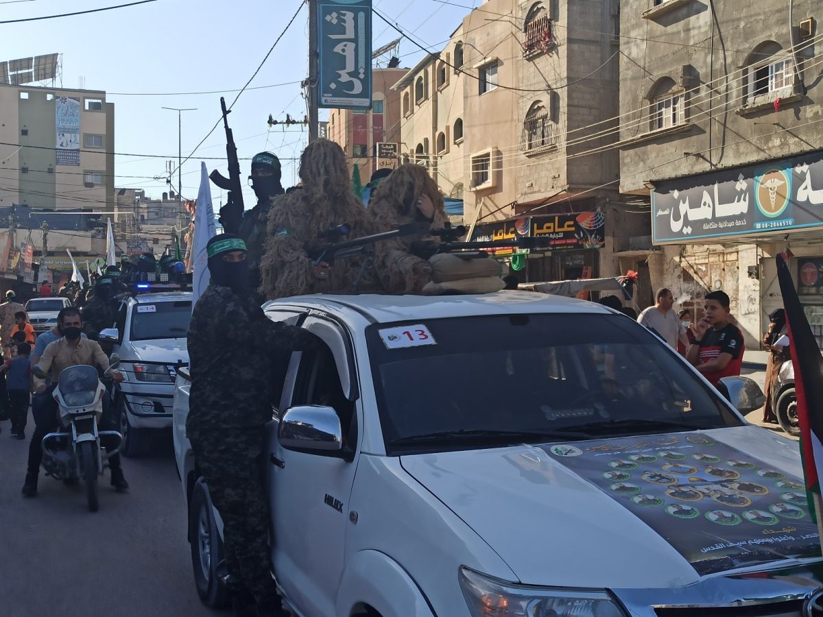 Al-Qassam Brigades hold military parade in Gaza Strip #8