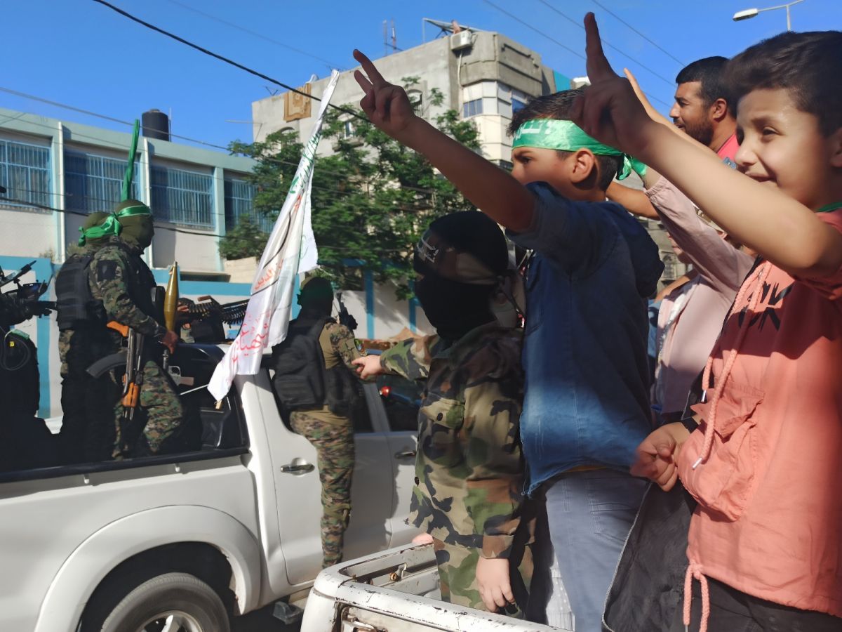 Al-Qassam Brigades hold military parade in Gaza Strip #6