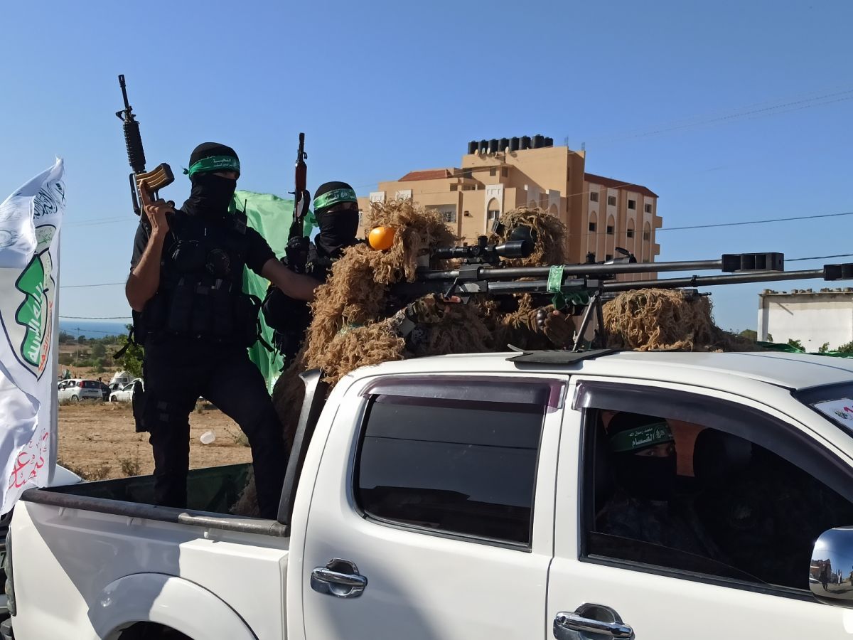 Al-Qassam Brigades hold military parade in Gaza Strip #5