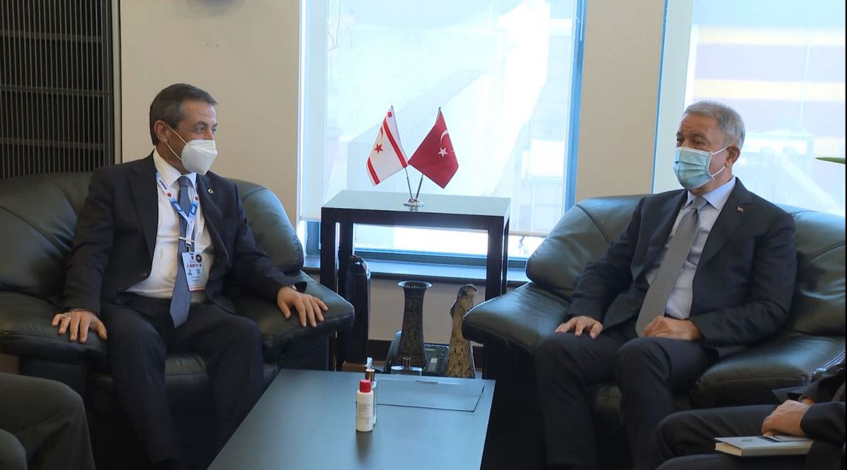 Hulusi Akar, KKTC Dışişleri Bakanı ile görüştü #1