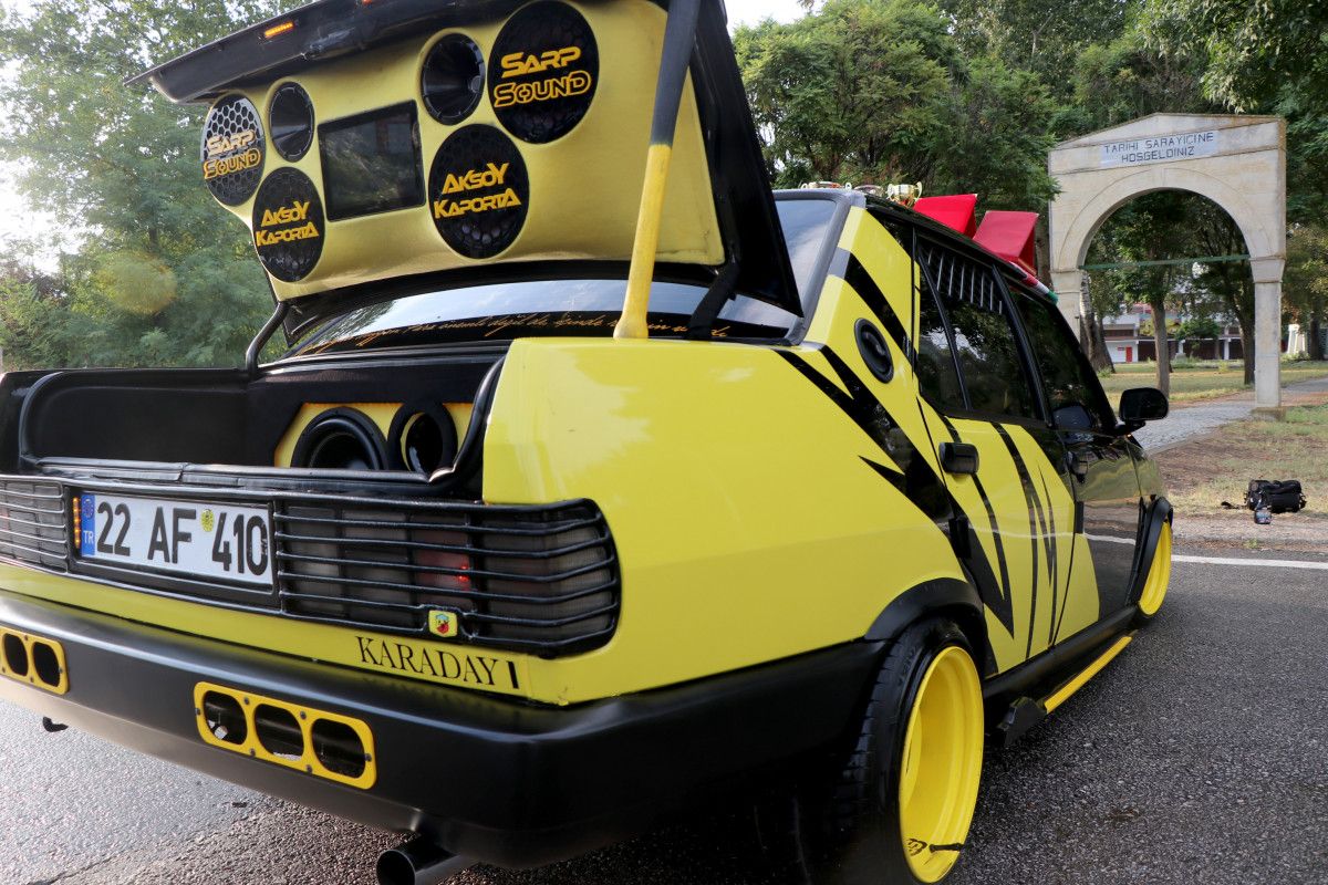 Edirne de otomobil tutkunu, 93 model aracı 80 bin liraya modifiye etti #7