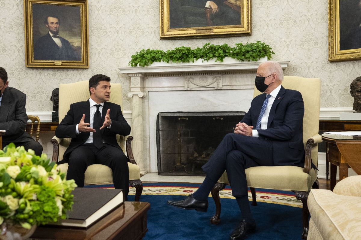 Joe Biden ve Vladimir Zelenskiy, Beyaz Saray da bir araya geldi #1