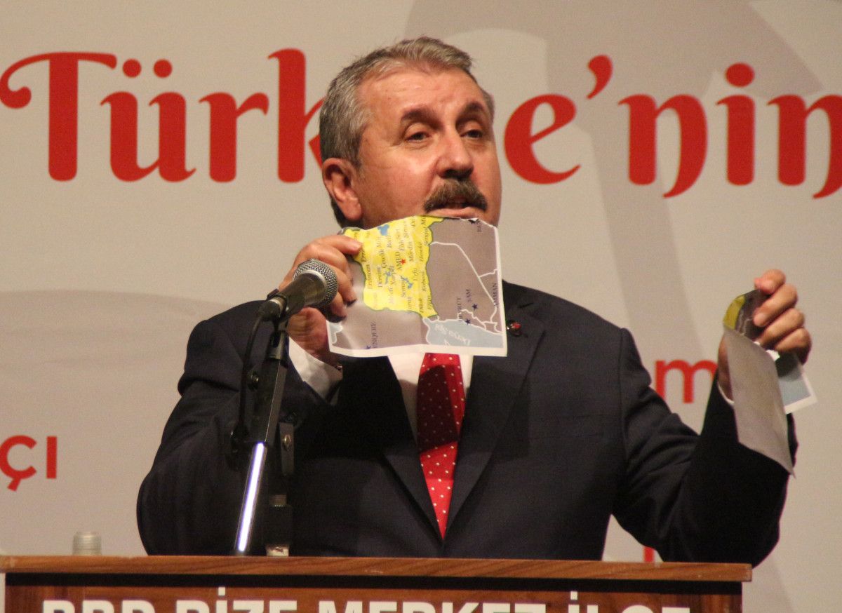Sözde Kürdistan haritasını yırtan Mustafa Destici: Sizin rüyalarınızı kabusa çeviririz #4
