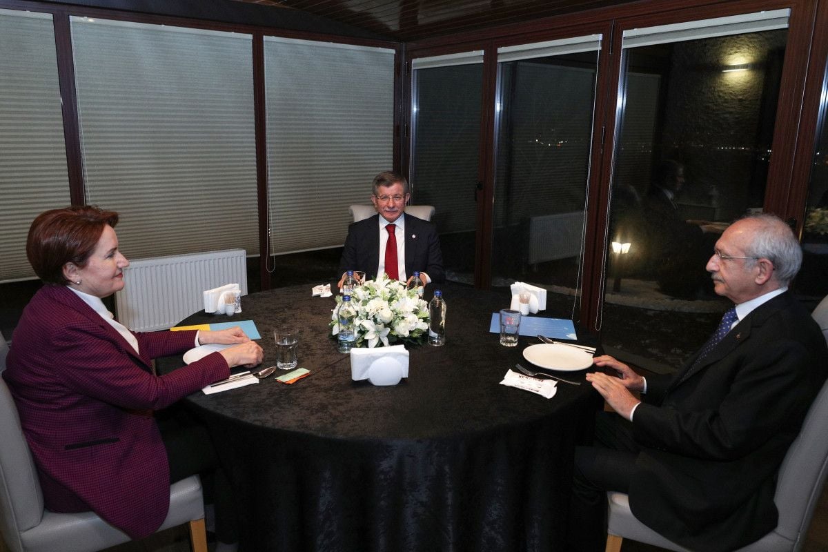 Kılıçdaroğlu, Akşener ve Davutoğlu bir araya geldi #3