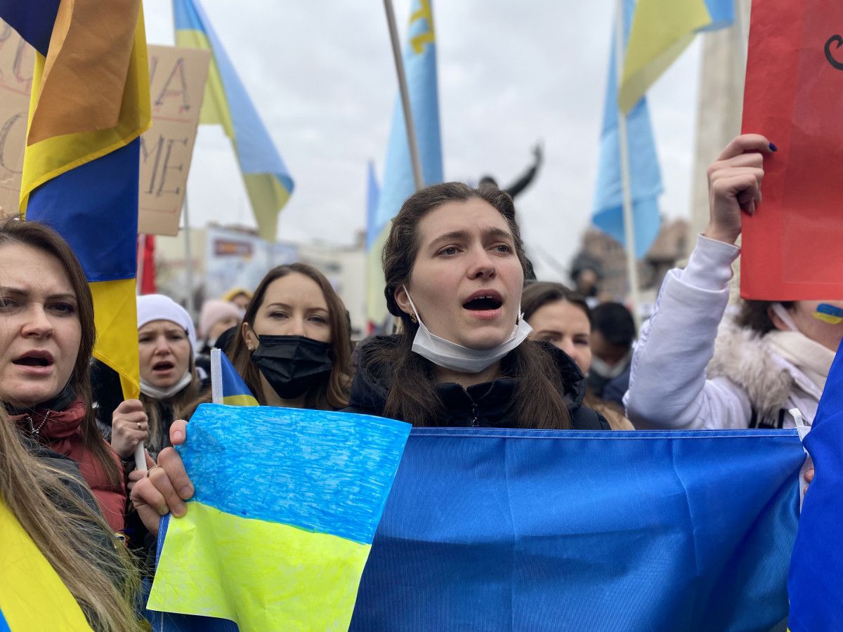 Ankara da yaşayan Ukraynalılardan  Rusya  protestosu #5