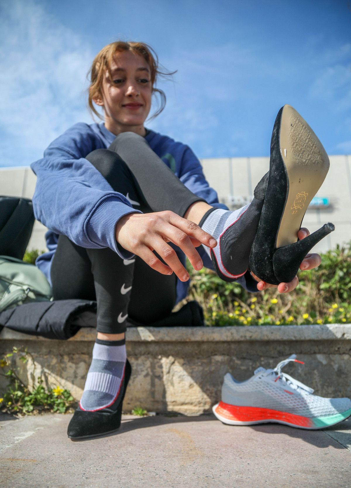 Antalya da kadınlar, topuklu ayakkabılarıyla koşu yarışı yaptı #10