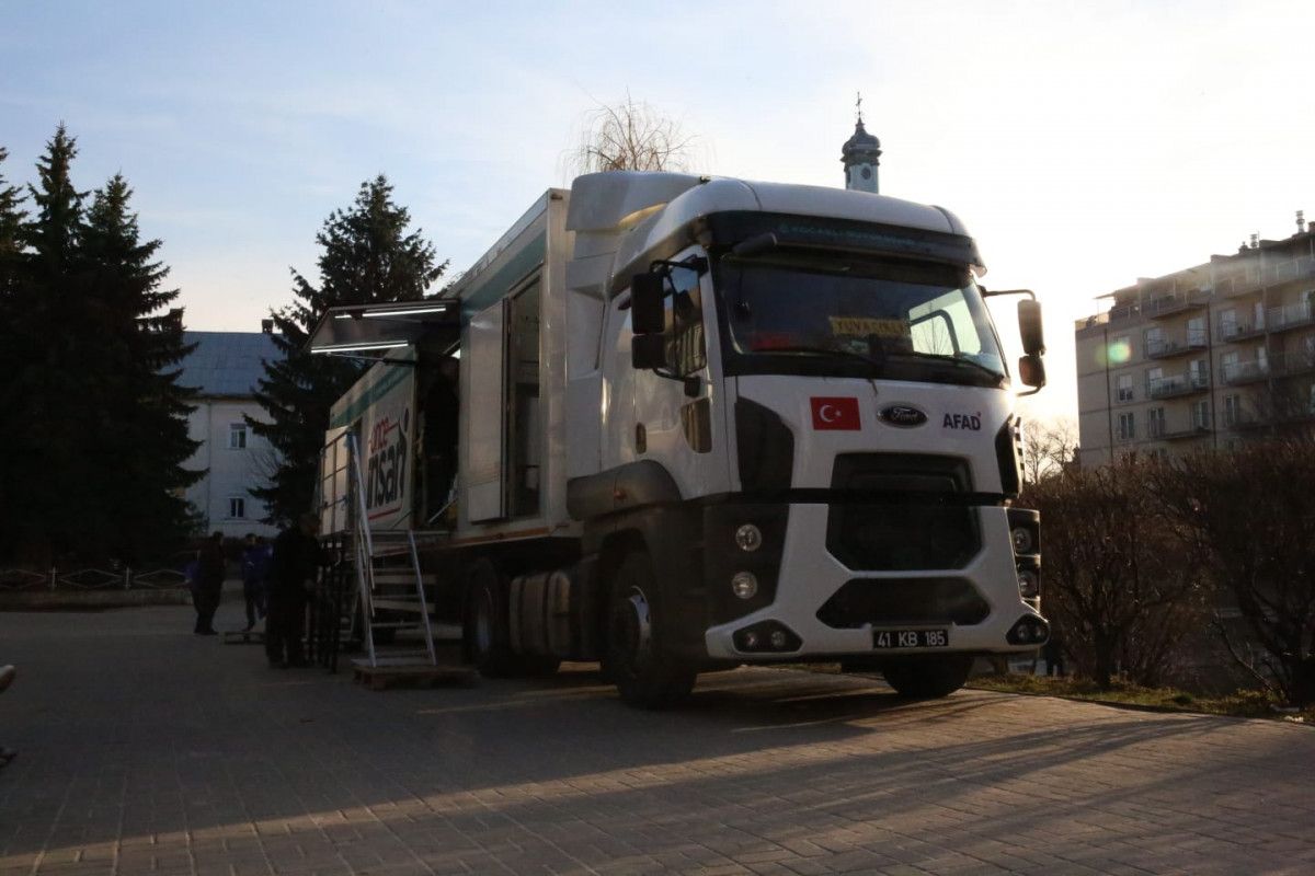 AFAD's mobile kitchen truck is #1 in Ukraine