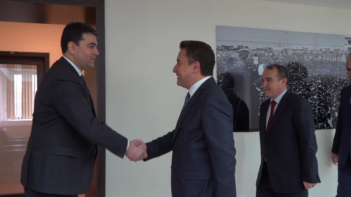 Ali Babacan dan DP Lideri Gültekin Uysal a ziyaret #1