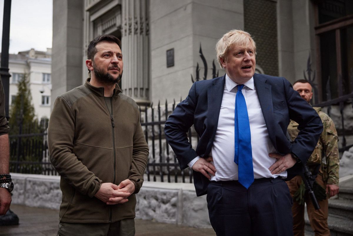 Boris Johnson, Zelensky ile Kiev sokaklarını gezdi #2