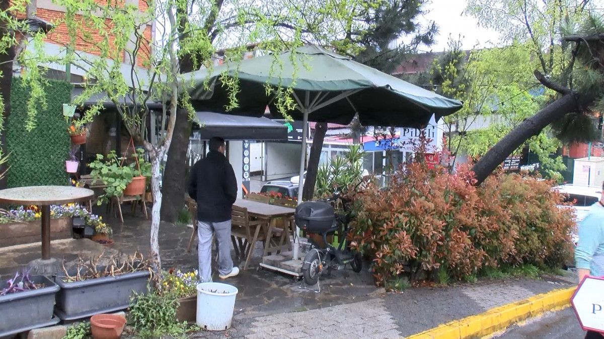 Sarıyer de iki gün arayla gittiği pidecinin şemsiyelerini çaldı #8