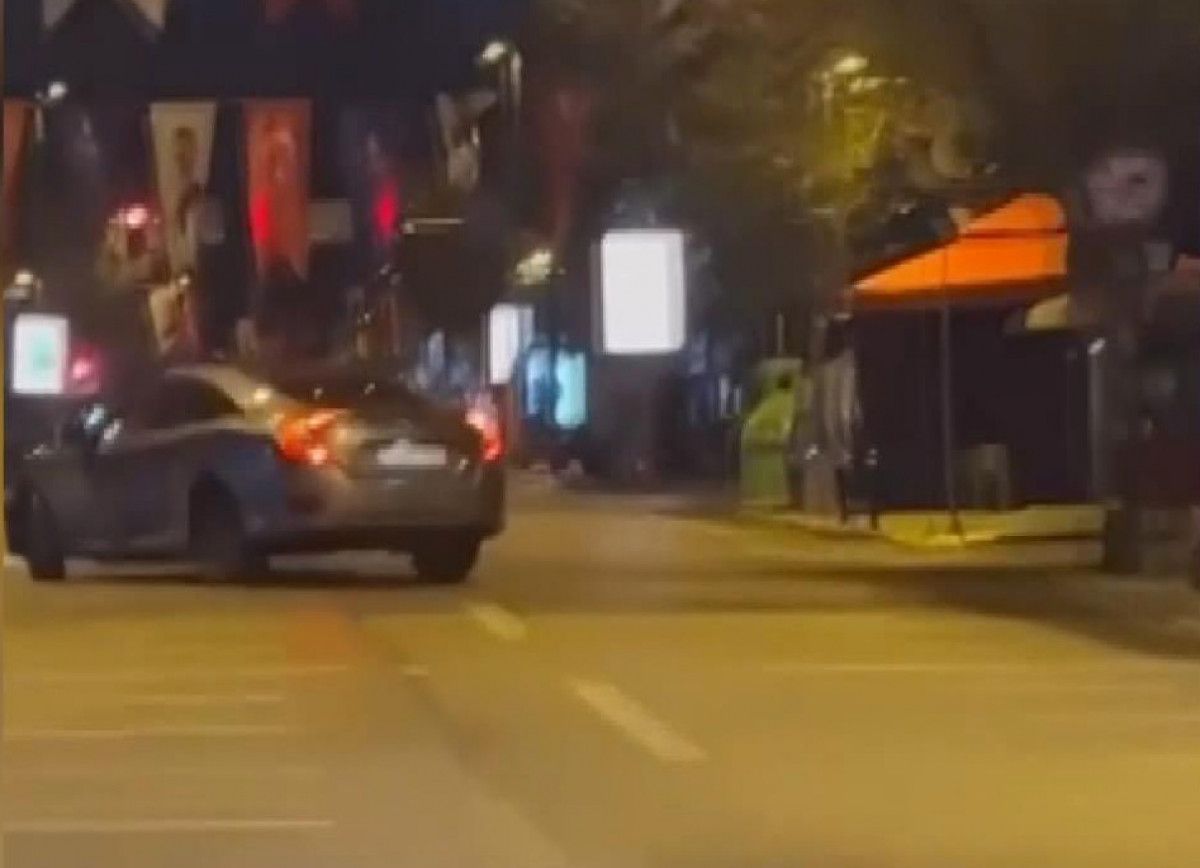 Kadıköy de trafik magandasının manevraları kamerada #5