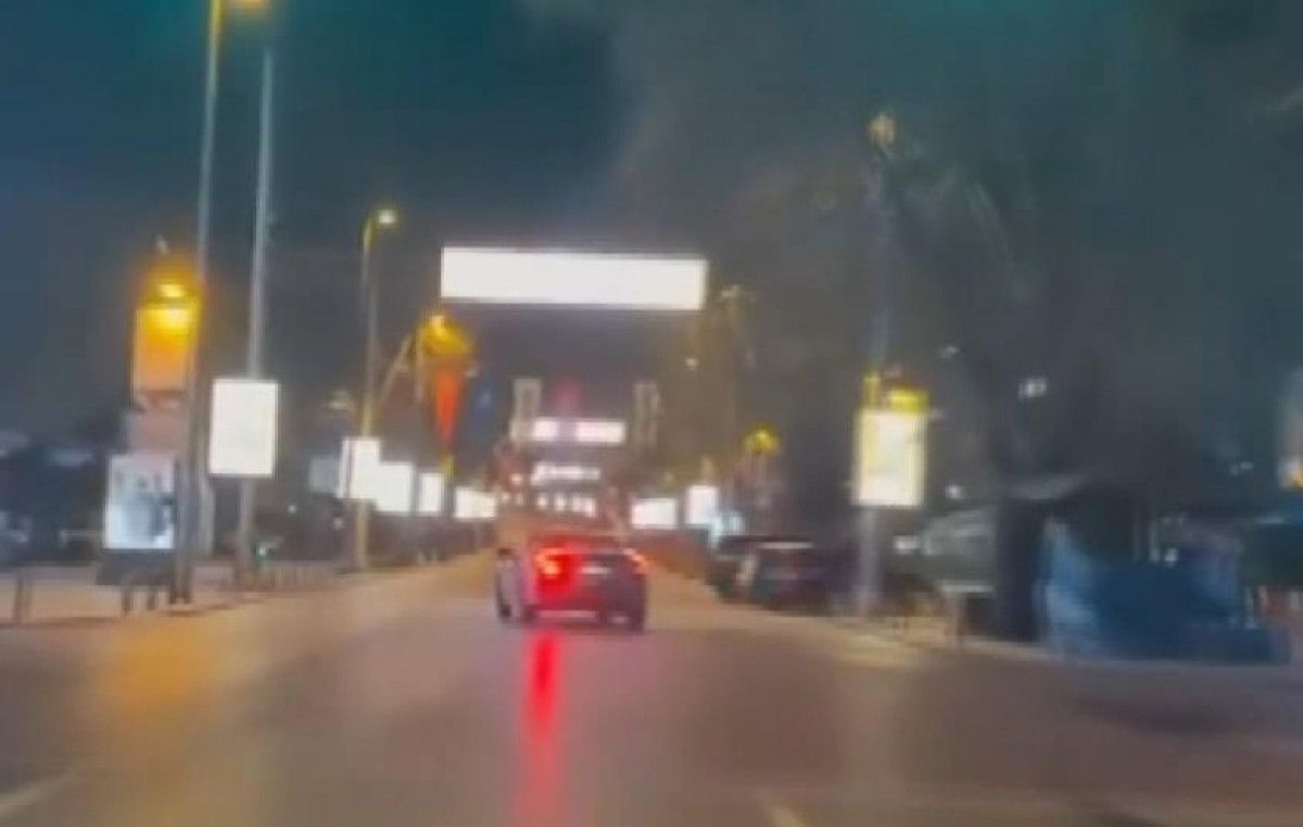 Kadıköy de trafik magandasının manevraları kamerada #1