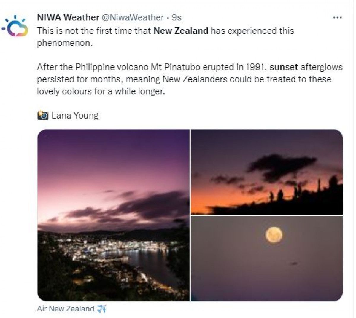 Volcano erupted because of sunset color in New Zealand #6