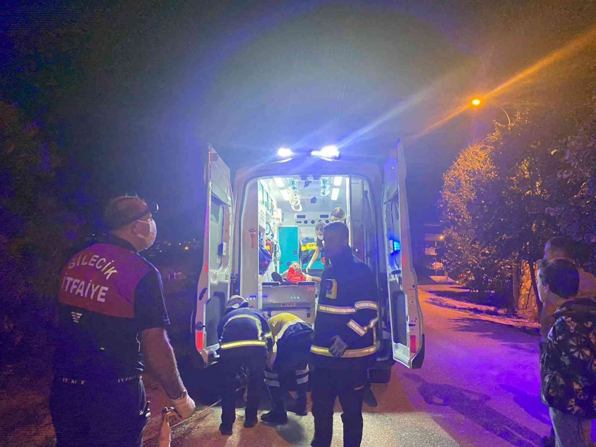 Bilecik te bir kişi alkol alırken 20 metrelik şarampole yuvarlandı #2