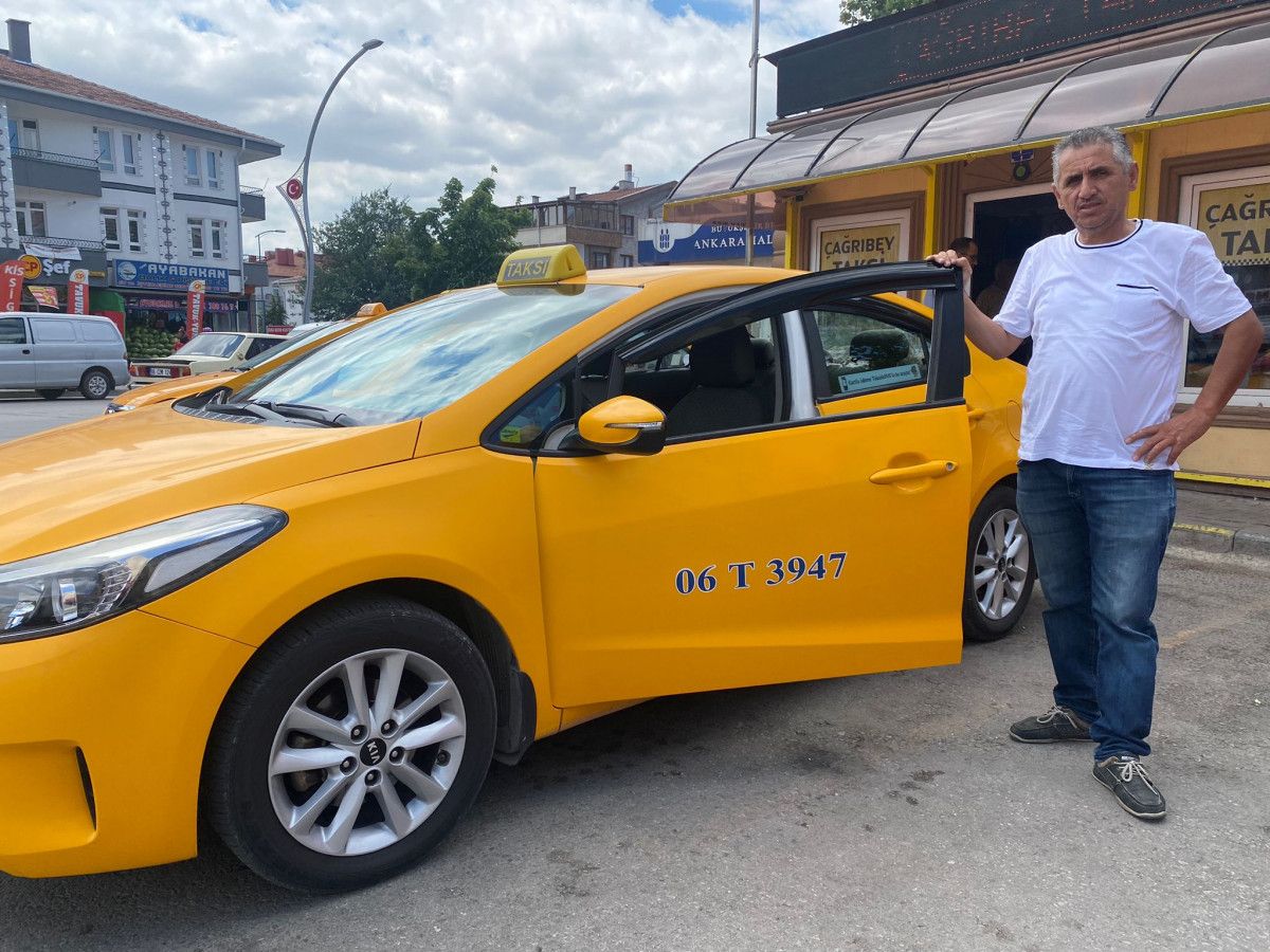 Ankara da arkadaşına kefil olması sonucu haczedilen taksisini geri aldı #3