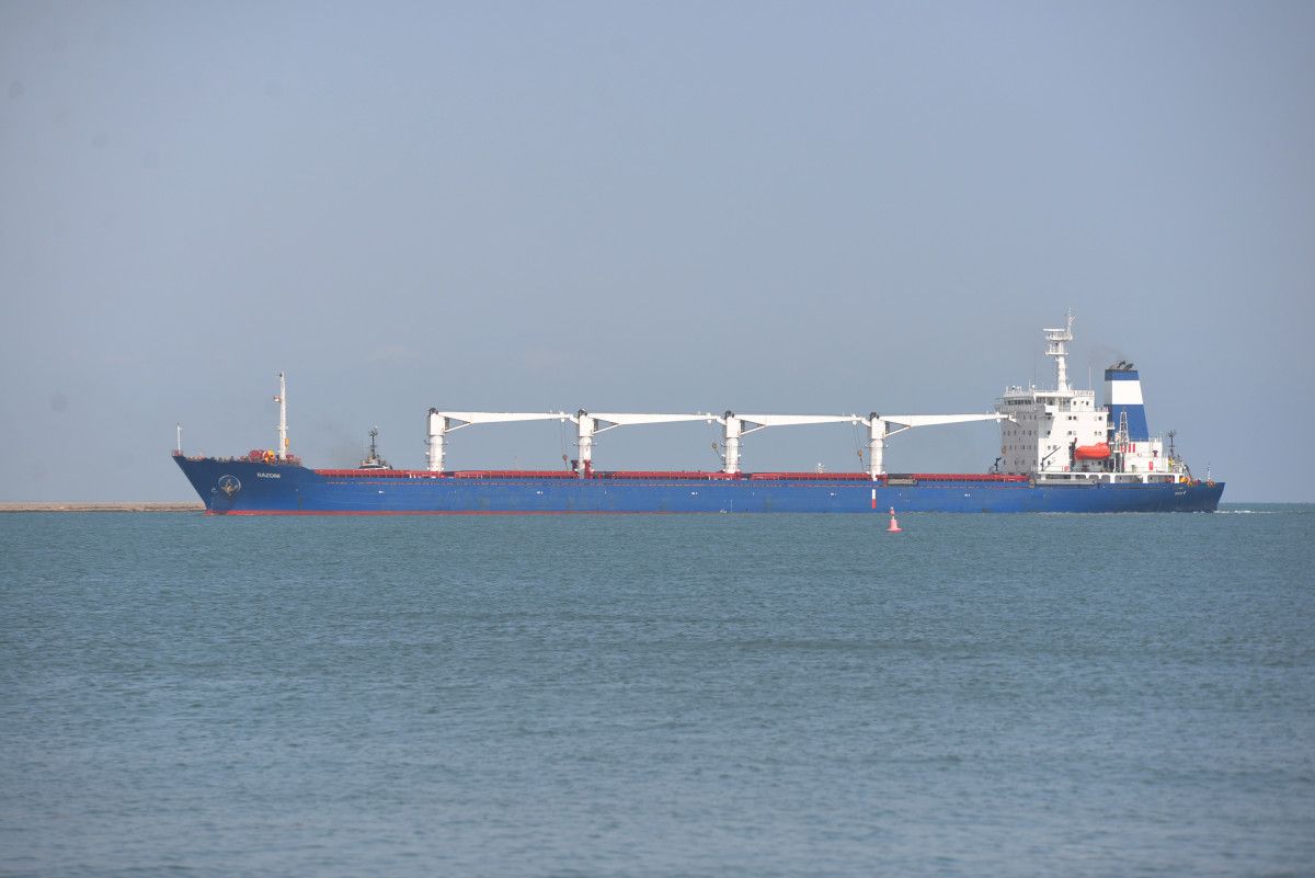 Tahıl yüklü gemi Mersin Limanı na geldi #1