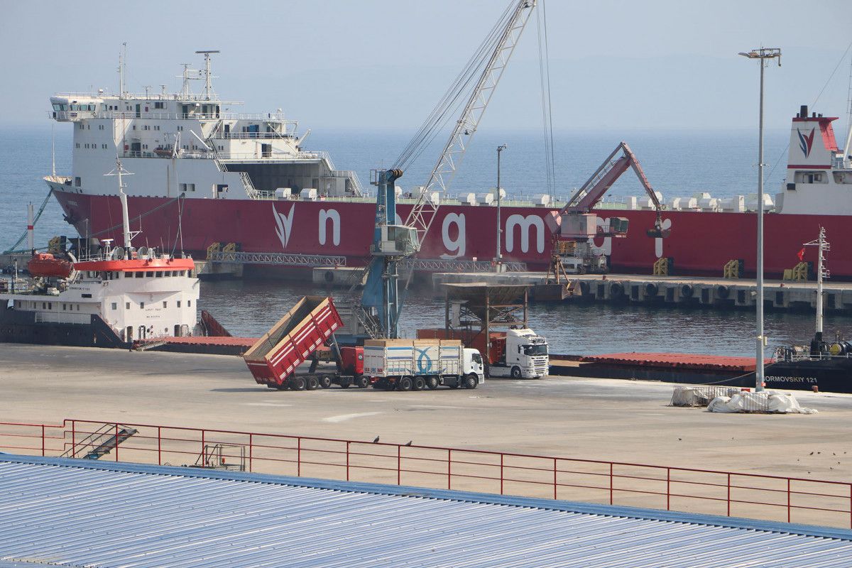 Ship carrying wheat from Ukraine to Tekirdağ is unloaded #4