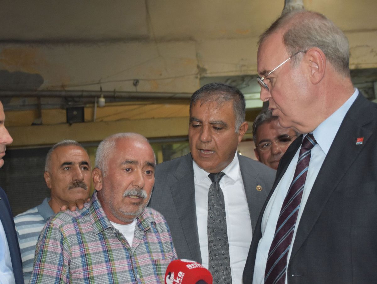 Sivas ta esnaf ziyareti yapanlar CHPli vekiller ile halk arasında tartışma #4