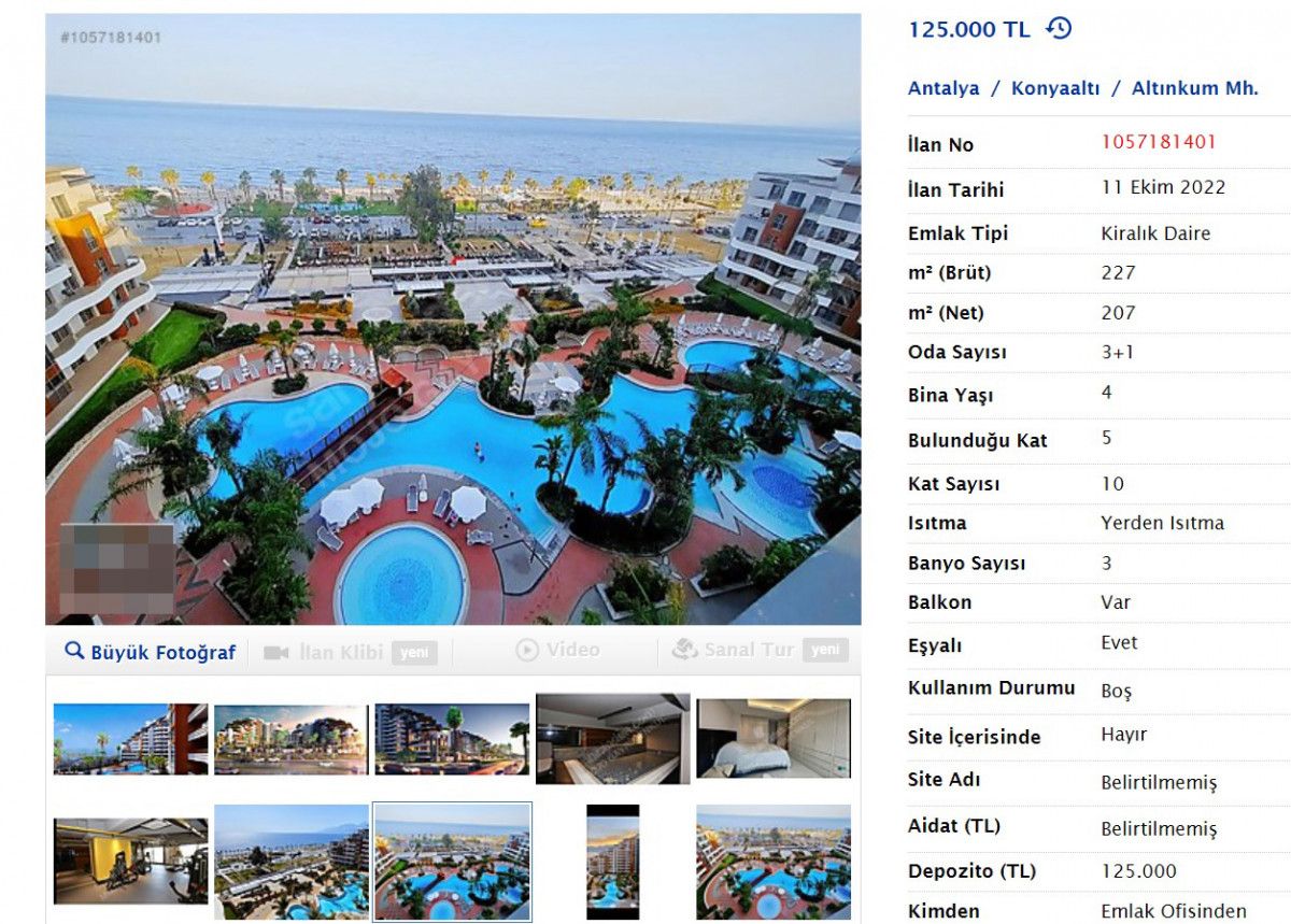 Antalya da bir ev için aylık 130 bin lira kira istendi #7