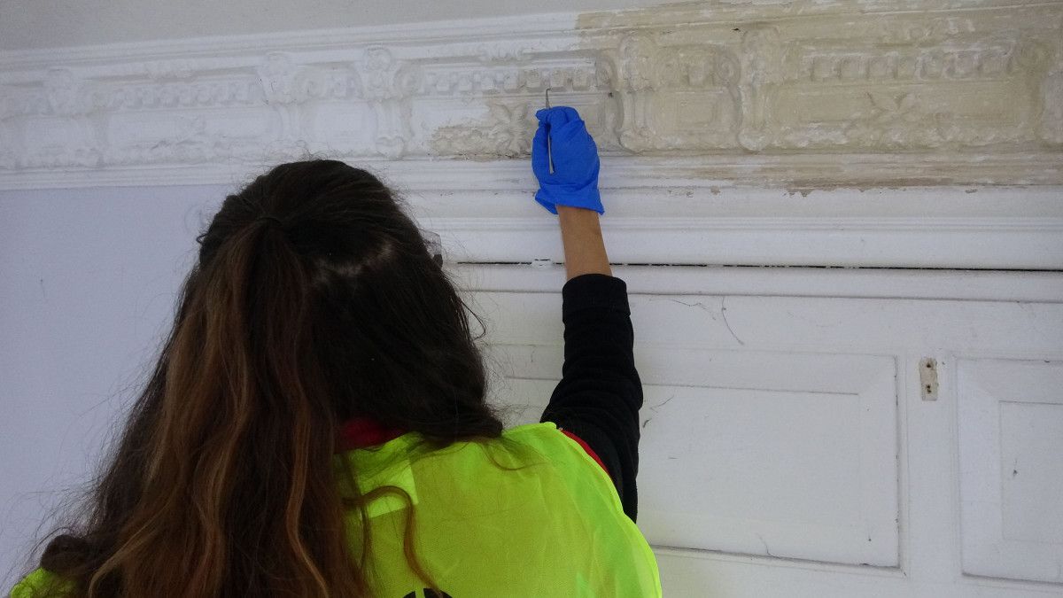 Trabzon da Atatürk Köşkü nün restorasyonu titizlikle yürütülüyor #3