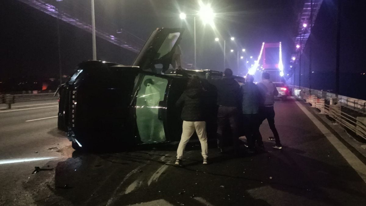 Fatih Sultan Mehmet Köprüsü nde zincirleme kaza #5