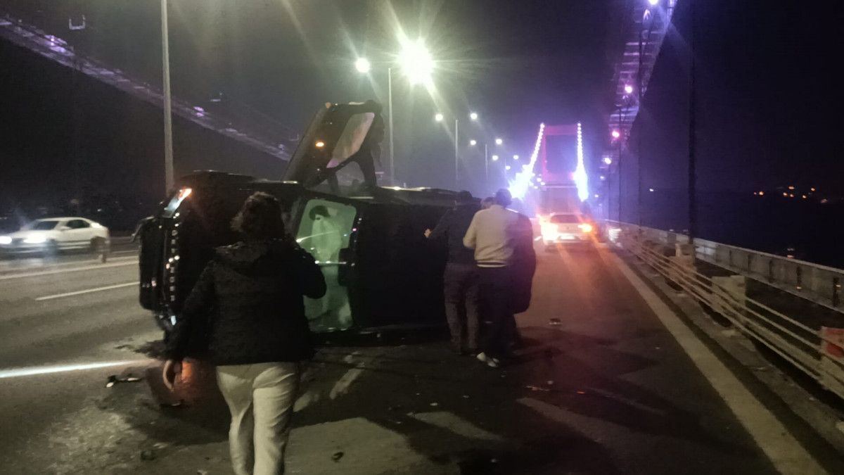 Fatih Sultan Mehmet Köprüsü nde zincirleme kaza #6