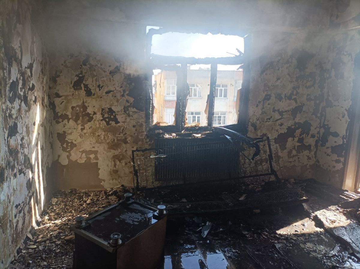 Diyarbakır da 7 katlı apartmanda yangın çıktı #2