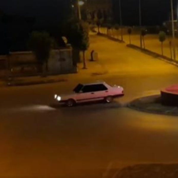 Tokat'ta drift yapan sürücüye 7 bin lira ceza