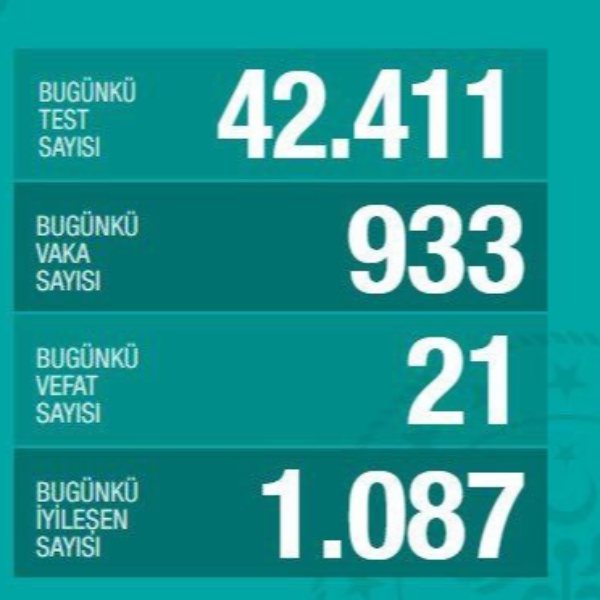Türkiye'de koronavirüs son durum tablosu belli oldu 