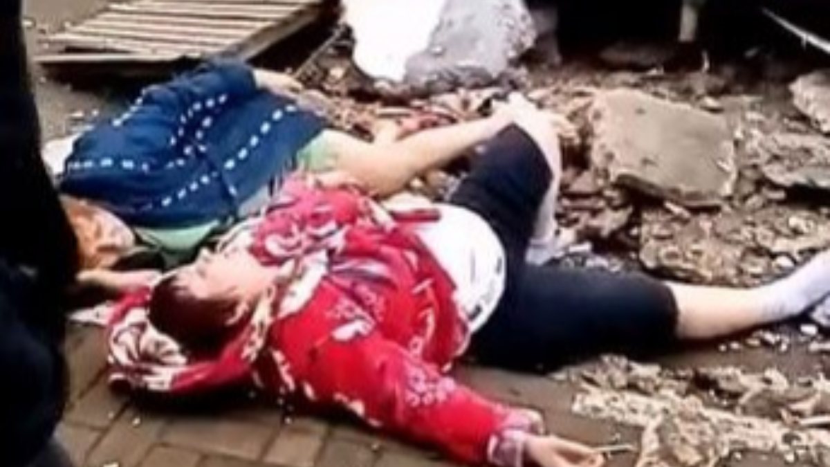 Rusya'da çöken balkon iki kadının üzerine düştü