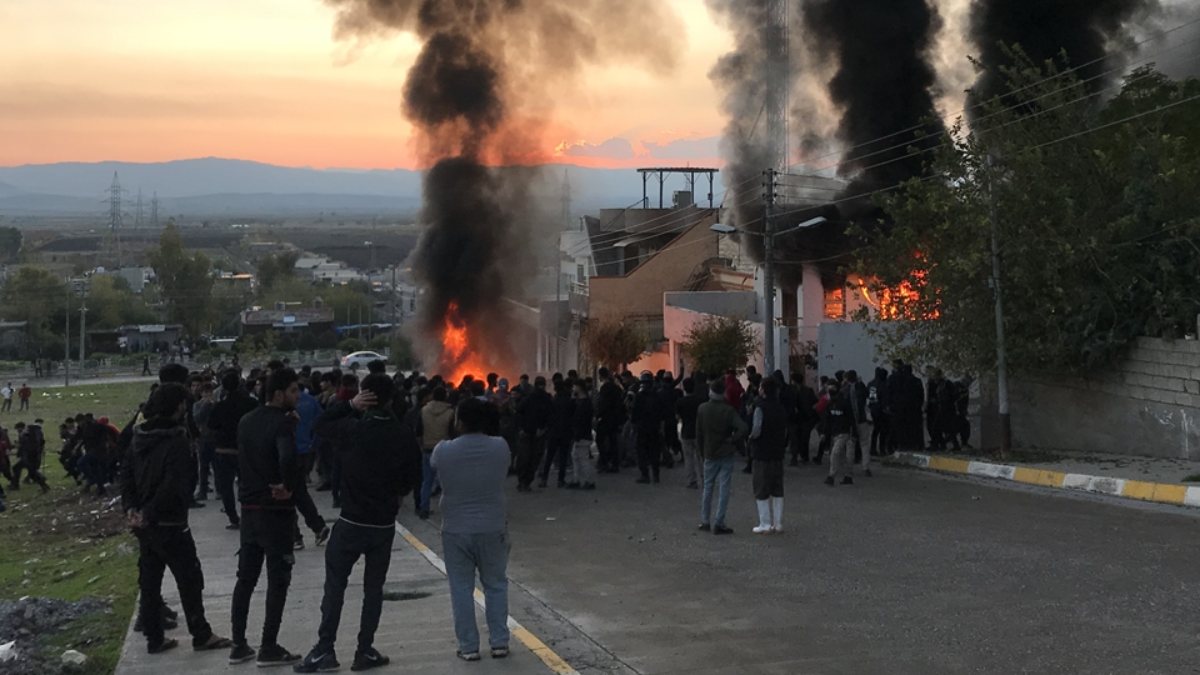 Süleymaniye, Irak’ta hükümet karşıtı gösteri