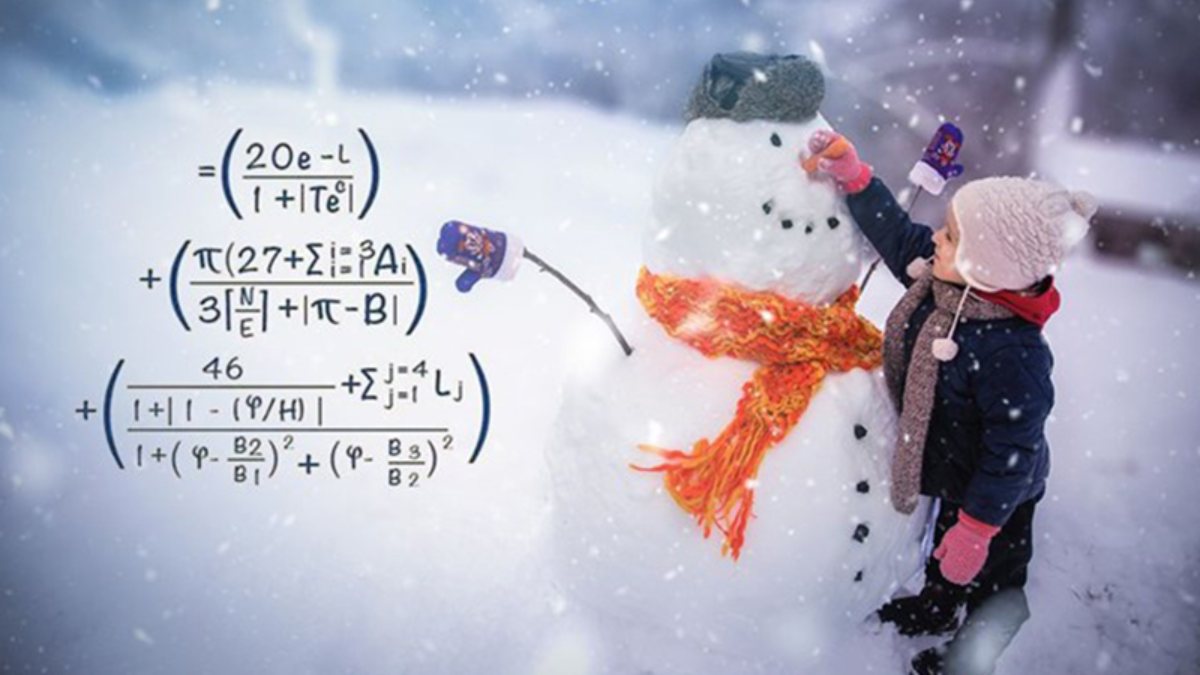 The mathematical formula for making the perfect snowman