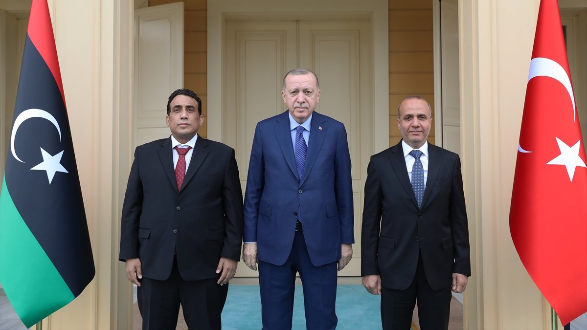 Cumhurbaşkanı Erdoğan, Libyalı heyet ile görüştü
