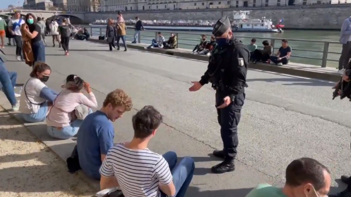 Police in Paris check for alcohol