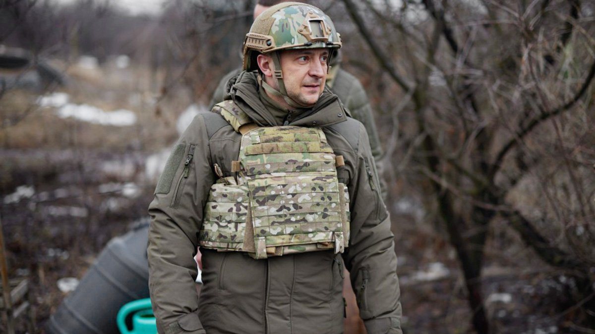 Morale visit to the army from the President of Ukraine Volodymyr Zelensky