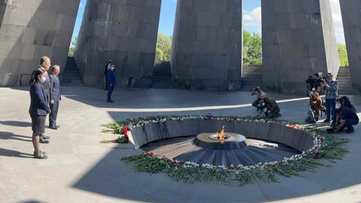 Visit to the so-called Armenian genocide monument by Russian Foreign Minister Lavrov