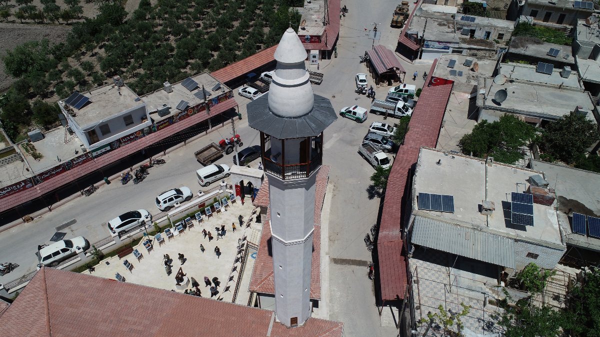 Renovated Omer Bin Khattab Mosque in Afrin opened for worship