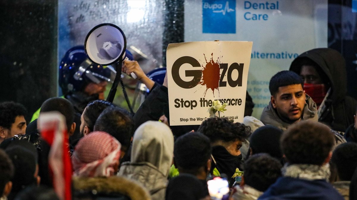 Masjid al-Aqsa protest in London