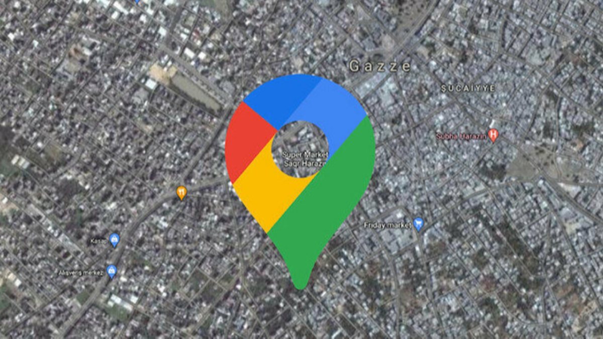 Google Haritalar, Gazze'yi bulanık gösteriyor