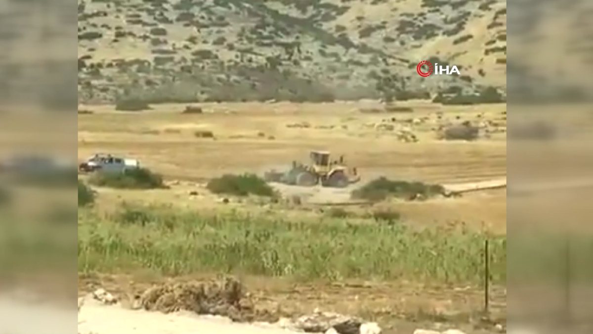 In the West Bank, Israeli forces plundered a Palestinian irrigation pond