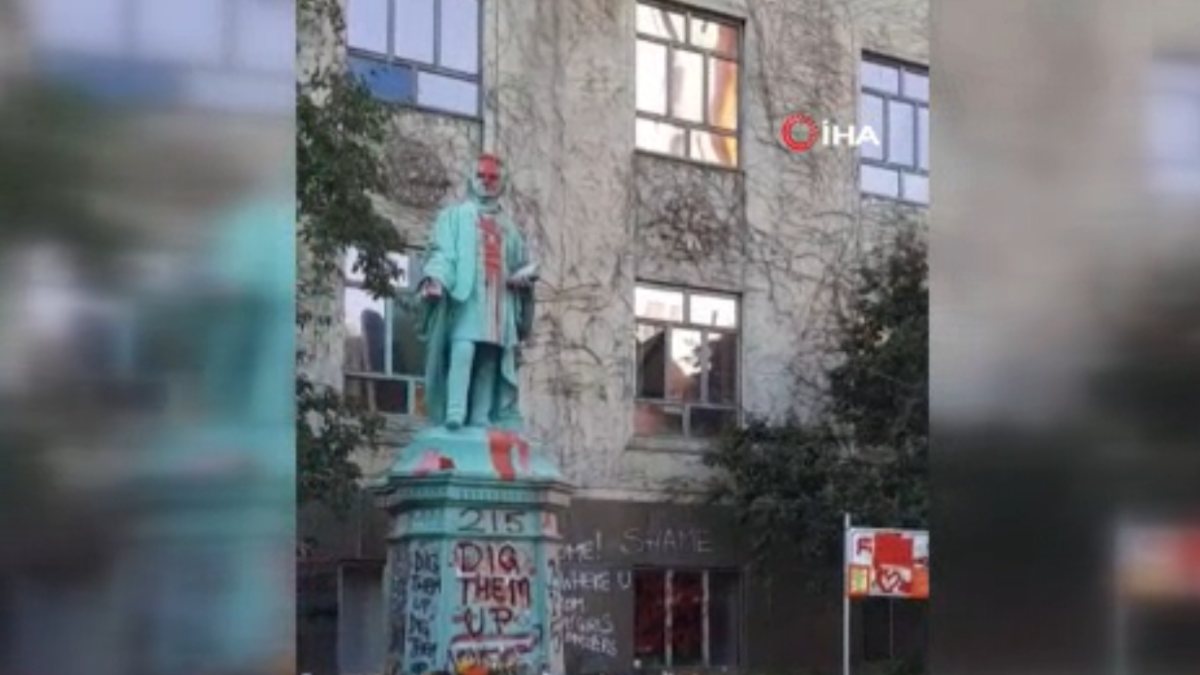 Egerton Ryeson statue demolished by protesters in Canada