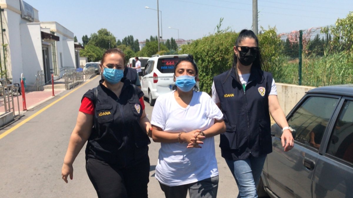 Adana'da Türk bayrağını koparan kadın tutuklandı