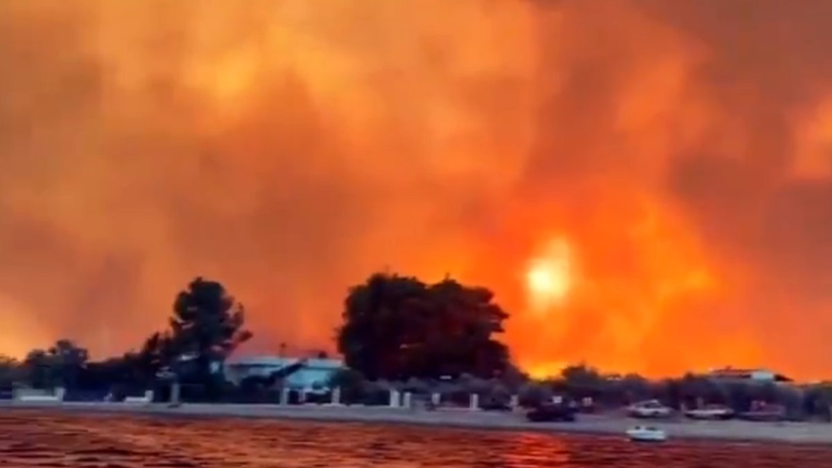 İtalya ve Yunanistan'da devam eden orman yangınlarında son durum
